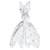 Doudou plat lapin  melody Blanc 1 - vertbaudet enfant 