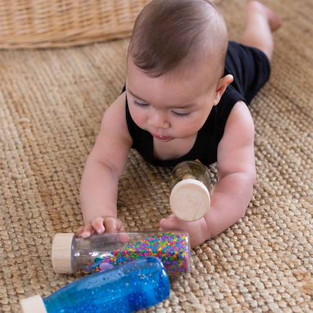 Bouteille sensorielle sound Bleu+Jaune+Multicolore+Rose+Turquoise+Vert 2 - vertbaudet enfant 