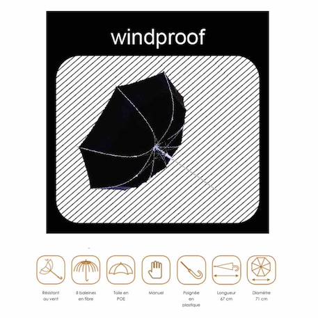 Parapluie cloche transparent Blanc+Bleu+Marron+Multicolore+Rose+Rouge 18 - vertbaudet enfant 