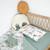 Ballon mural décoratif en coton imprimé 38cm Beige sidonia+Blanc+Bleu+Écru+Vert de gris 21 - vertbaudet enfant 