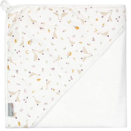 Grande cape de bain en coton et bambou sidonia Blanc 1 - vertbaudet enfant 