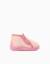Chaussons en velours avec motif étoile Rose clair 1 - vertbaudet enfant 
