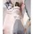 Couverture en coton bio gots Écru+Gris+Rose 15 - vertbaudet enfant 