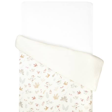 Housse de couette réversible en gaze de coton aube Écru 1 - vertbaudet enfant 