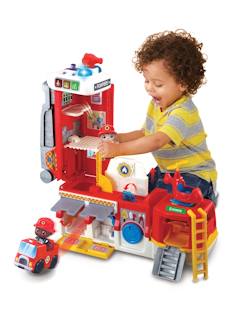 Jouet-Tut Tut Copains - Super camion/caserne de pompiers VTECH