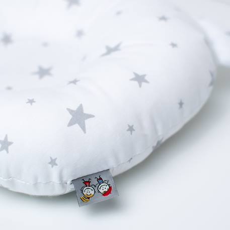 Coussin anti tête plate en coton stella Blanc 2 - vertbaudet enfant 