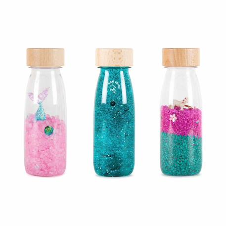 Lot de 3 bouteilles sensorielles Bleu+Multicolore+Rose+Vert 13 - vertbaudet enfant 
