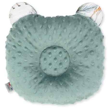 Coussin anti tête plate réversible en minky Eucalyptus, vert, gris+Néo vintage imprimé floral, beige, blanc+Safari, vert, gris, blanc+Sidonia, beige, écru, blanc 12 - vertbaudet enfant 