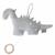 Peluche musicale en tricot de coton dino Gris 1 - vertbaudet enfant 