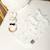 Bavoir à nouer en gaze de coton melody Blanc 2 - vertbaudet enfant 