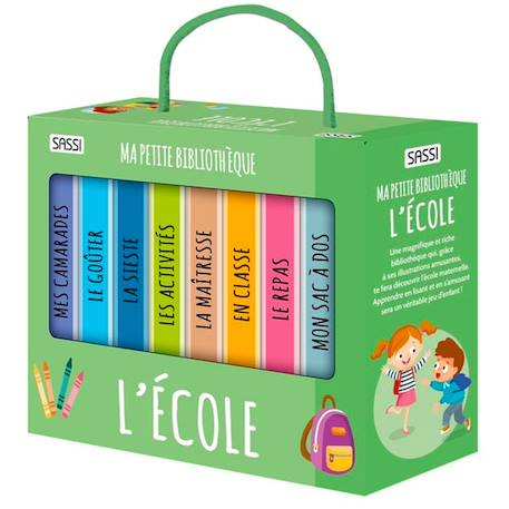 Ma petite bibliothèque mes petits amis Bleu+Multicolore 4 - vertbaudet enfant 