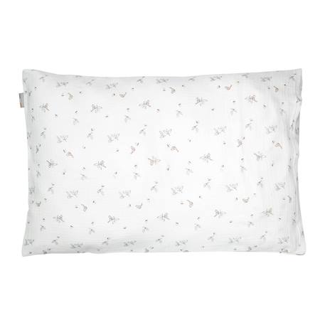 Taie d'oreiller en gaze de coton melody Blanc 1 - vertbaudet enfant 