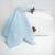 Doudou lange attache tétine en gaze de coton jeanne Beige+Blanc+Bleu+Camel+Écru+Gris clair+Rose+Terracotta+Vert de gris 14 - vertbaudet enfant 