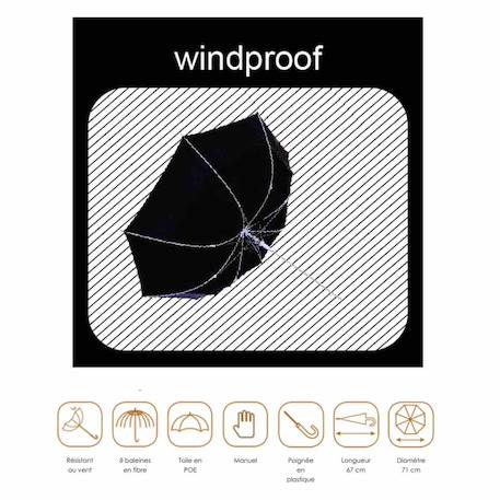 Parapluie cloche transparent Blanc+Bleu+Marron+Multicolore+Rose+Rouge 12 - vertbaudet enfant 