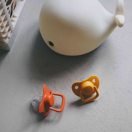 Lot de 2 sucettes anatomique en silicone Gris+Pêche+Terracotta 14 - vertbaudet enfant 