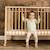 Lit enfant à barreaux pliable jori  avec matelas Blanc+Bois naturel 8 - vertbaudet enfant 