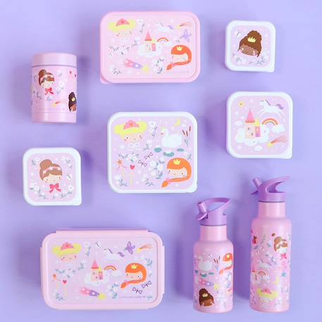 Lot de 4 boîtes à goûter Jaune+Kaki+Princesses+Robot+Rose+Vert de gris 18 - vertbaudet enfant 