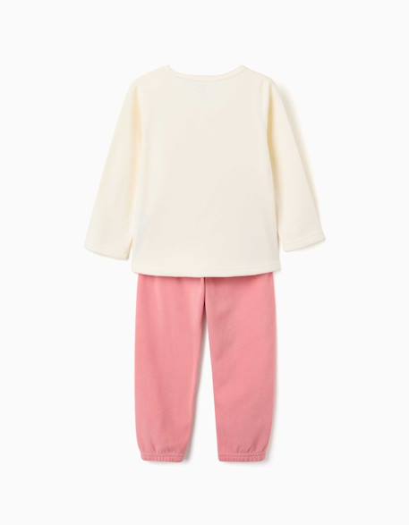 Pyjama en polaire avec licorne brodée Blanc 2 - vertbaudet enfant 
