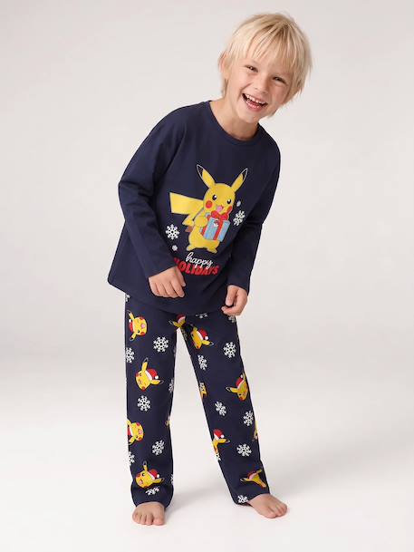 Pyjama de Noël Pikachu marine 1 - vertbaudet enfant 