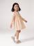 Robe courte fille manches longues cannelle+écru 4 - vertbaudet enfant 