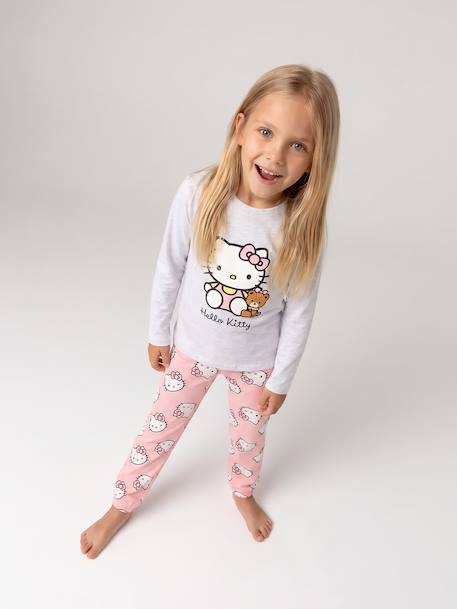 Pyjama Hello Kitty fille rose poudré 1 - vertbaudet enfant 