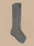 Chaussettes hautes fille Gris chine moyen+Marine 1 - vertbaudet enfant 
