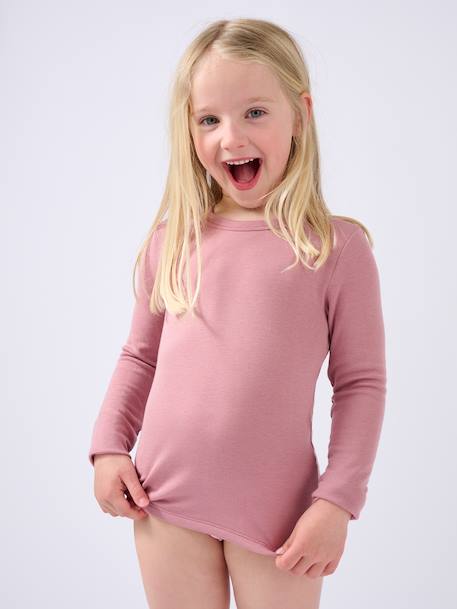 T-shirt thermolactyl sensitive Bleu marine+Bleu poudré+Gris clair+Noir+Rose poudré 17 - vertbaudet enfant 