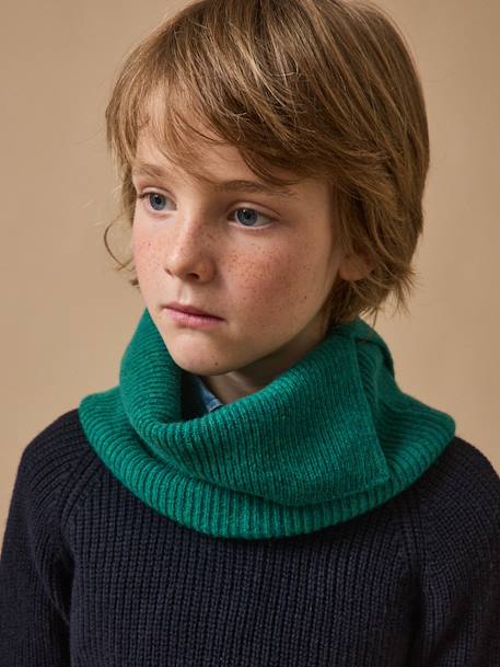 Snood enfant en laine mérinos Green 1 - vertbaudet enfant 