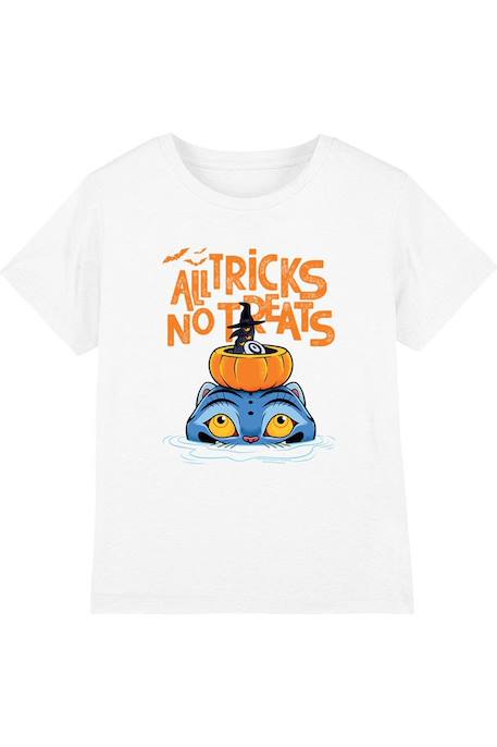 T-shirt halloween motif derpy et sussie en coton peigné de qualité supérieure all tricks Blanc 1 - vertbaudet enfant 