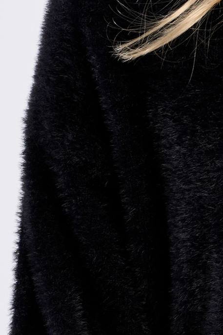 Pull duveteux col rond Camel+Jaune+Noir 12 - vertbaudet enfant 