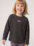 T-shirt manches longues fille anthracite+écru+vieux rose 1 - vertbaudet enfant 