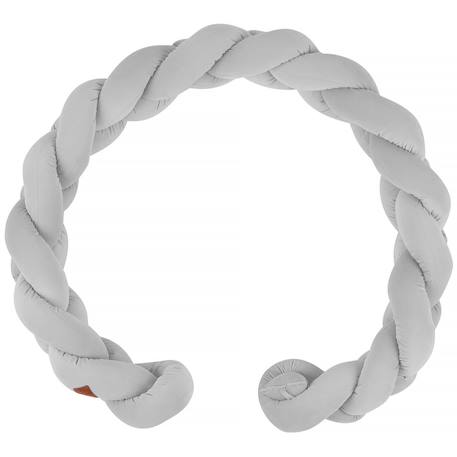 Tresse décorative 3 brins velvet Écru+Gris clair+Vert menthe 4 - vertbaudet enfant 