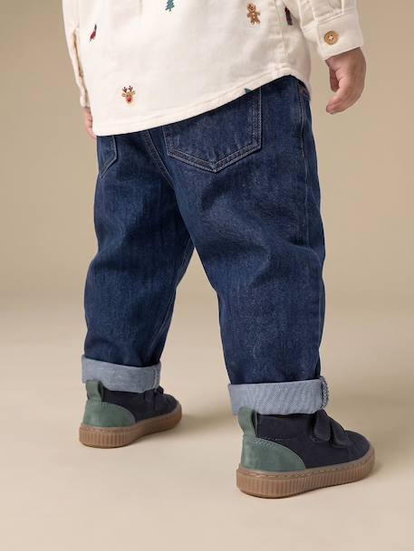 Jean denim bébé denim brut+denim gris 9 - vertbaudet enfant 