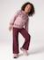 Legging fille large doublé maille polaire marine+prune 7 - vertbaudet enfant 