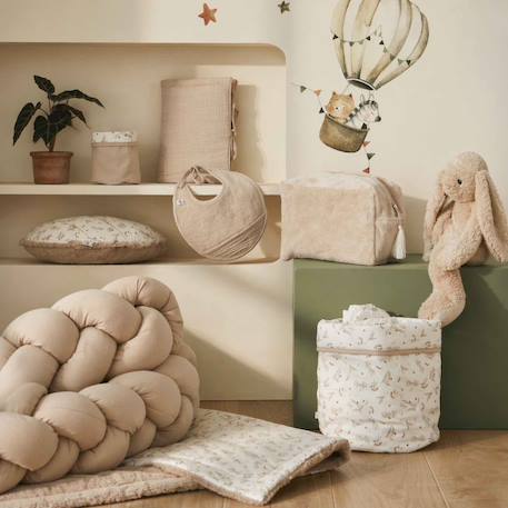 Tresse décorative 3 brins tendance Beige+Écru+Noisette+Rose 4 - vertbaudet enfant 