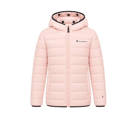 Doudoune fille Rose, noir 1 - vertbaudet enfant 