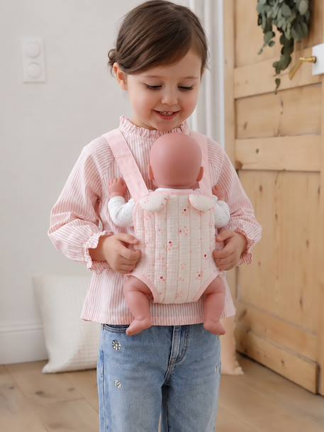 Porte-poupon en gaze de coton Cœur fondant+Marguerite+Petit coeur+Retro Flower 14 - vertbaudet enfant 
