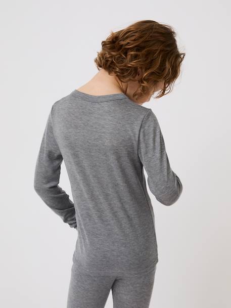 T-shirt thermolactyl sensitive Bleu marine+Bleu poudré+Gris clair+Noir+Rose poudré 11 - vertbaudet enfant 
