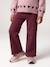 Legging fille large doublé maille polaire marine+prune 6 - vertbaudet enfant 