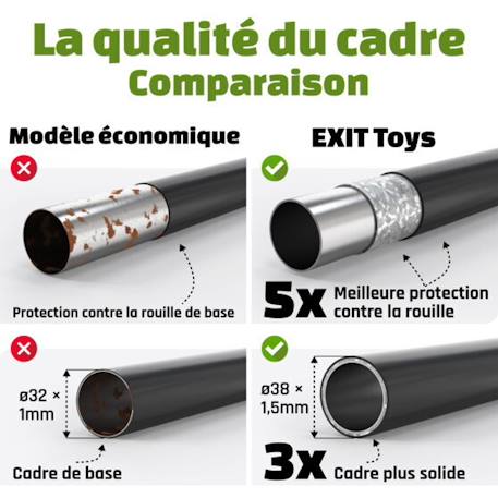 Rebondisseur multisport kickback l eco Noir 2 - vertbaudet enfant 