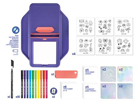 Station créative stickers et tatouages Multi-coloured 5 - vertbaudet enfant 