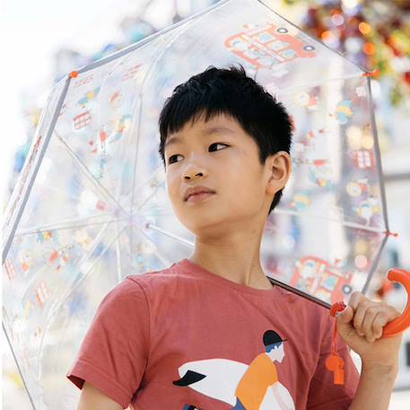 Parapluie cloche transparent Blanc+Bleu+Marron+Multicolore+Rose+Rouge 36 - vertbaudet enfant 