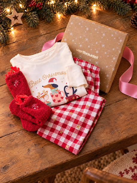 Coffret pyjama fille avec chaussettes écru 9 - vertbaudet enfant 