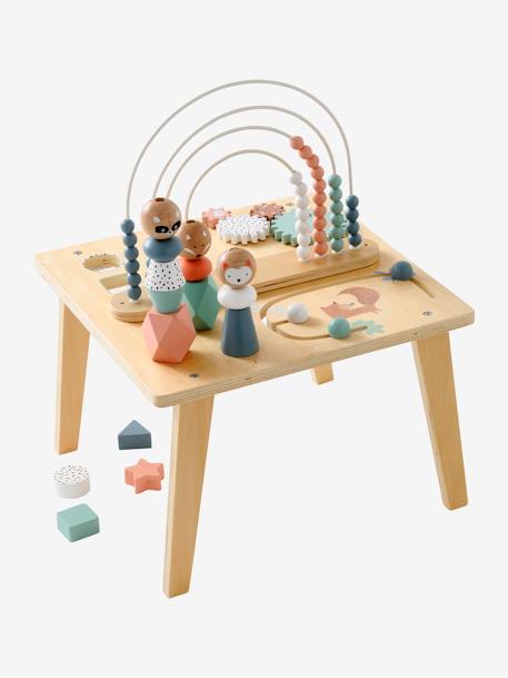 Table d'activités Arc-en-ciel en bois FSC® multicolore 10 - vertbaudet enfant 