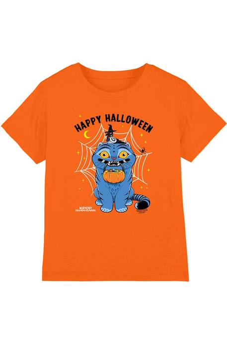 T-shirt halloween motif derpy et sussie en coton peigné de qualité supérieure Orange 1 - vertbaudet enfant 