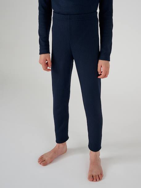 Caleçon thermolactyl côtes molletonnées Blanc+Bleu marine+Gris clair 8 - vertbaudet enfant 