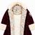 Manteau bordeaux fille en velours et fausse fourrure  anoushka Bordeaux 4 - vertbaudet enfant 