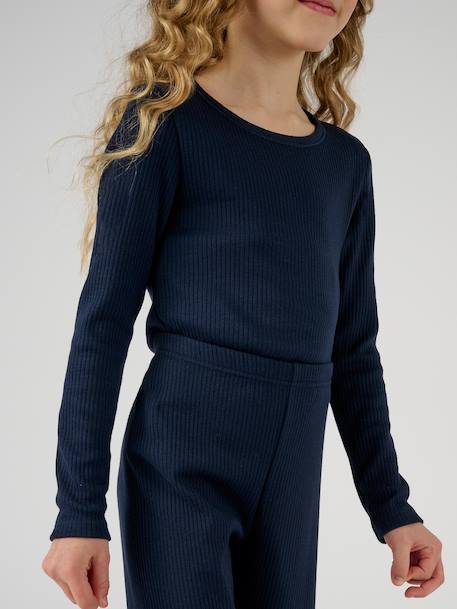 Caleçon thermolactyl côtes molletonnées Blanc+Bleu marine+Gris clair 6 - vertbaudet enfant 
