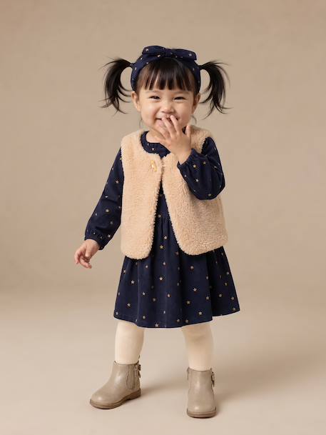Ensemble robe bébé fille marine 1 - vertbaudet enfant 