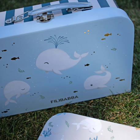 Valises en carton Bleu+Rose 3 - vertbaudet enfant 